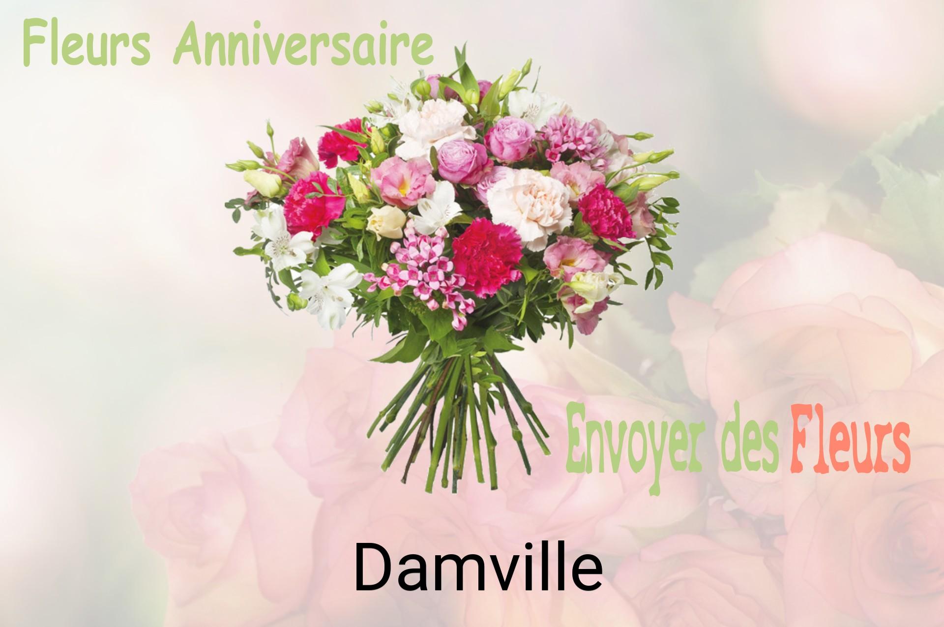 Bouquet de fleurs d’anniversaire livré à Damville