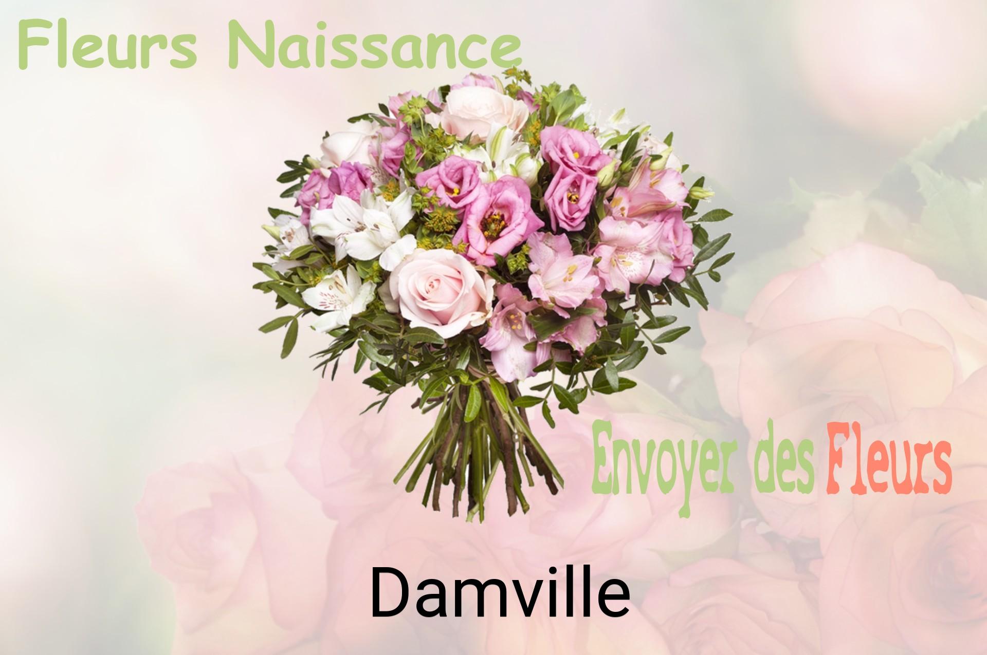 Bouquet de fleurs de naissance livré à Damville